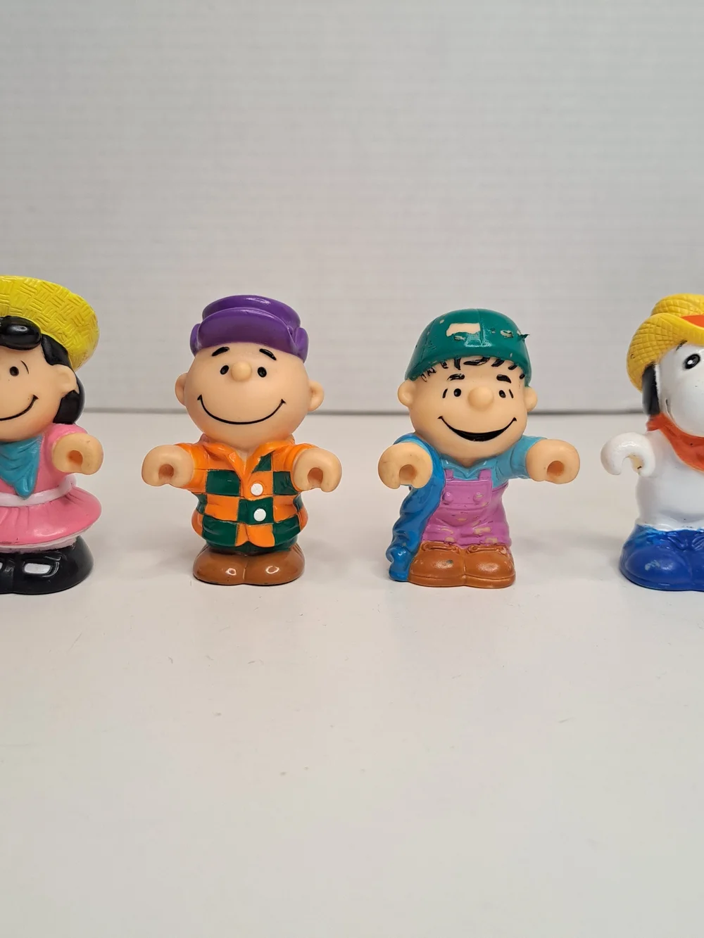 Vintage 1966 Peanuts Farmer Characters' Lucy, Linus, Charlie Brown, and Snoopy